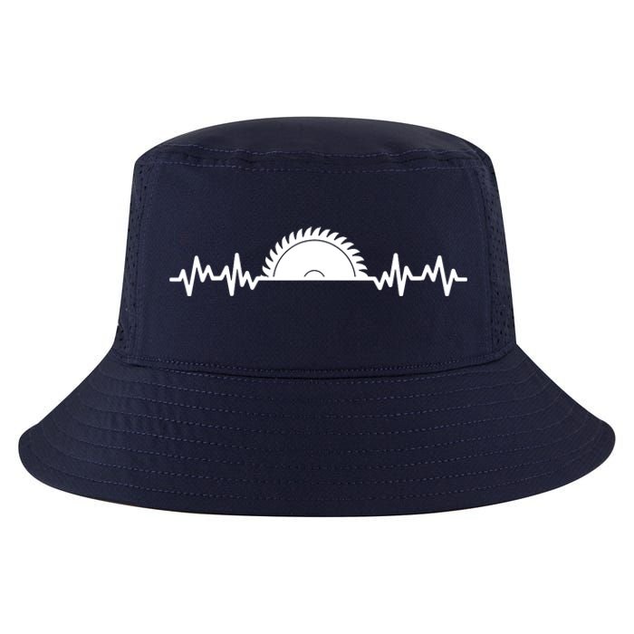 Carpenter Woodworking Saw Heartbeat Cool Comfort Performance Bucket Hat