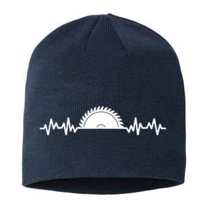 Carpenter Woodworking Saw Heartbeat Sustainable Beanie