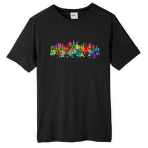 City Watercolor Skyline Home State Souvenir Kaohsiung Taiwan Meaningful Gift Tall Fusion ChromaSoft Performance T-Shirt