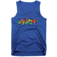 City Watercolor Skyline Home State Souvenir Kaohsiung Taiwan Meaningful Gift Tank Top