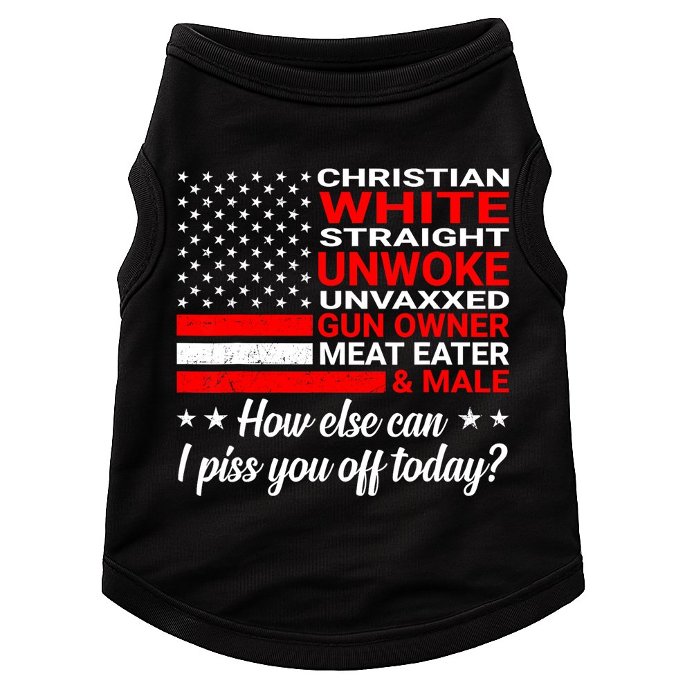 Christian White Straight Unwoke Unvaxxed Gun Owner Doggie Tank