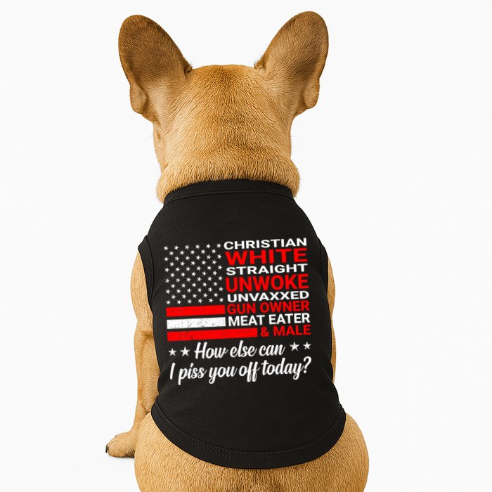 Christian White Straight Unwoke Unvaxxed Gun Owner Doggie Tank