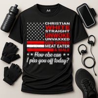 Christian White Straight Unwoke Unvaxxed Gun Owner Performance Shirt