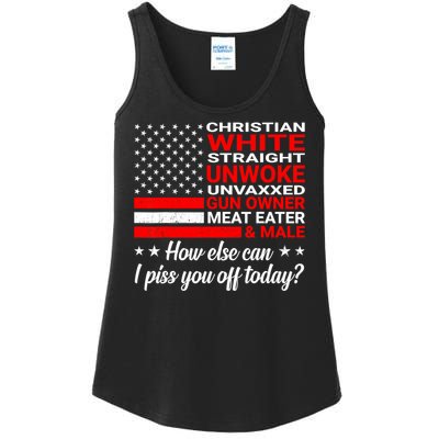 Christian White Straight Unwoke Unvaxxed Gun Owner Ladies Essential Tank