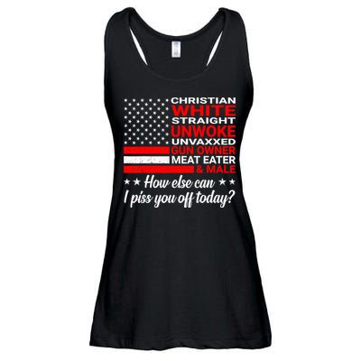 Christian White Straight Unwoke Unvaxxed Gun Owner Ladies Essential Flowy Tank