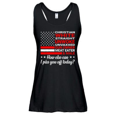 Christian White Straight Unwoke Unvaxxed Gun Owner Ladies Essential Flowy Tank