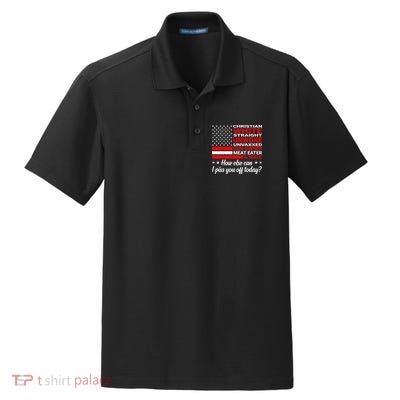 Christian White Straight Unwoke Unvaxxed Gun Owner Dry Zone Grid Polo
