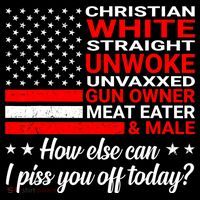 Christian White Straight Unwoke Unvaxxed Gun Owner Youth Performance Sprint T-Shirt