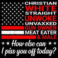 Christian White Straight Unwoke Unvaxxed Gun Owner Baby Bodysuit
