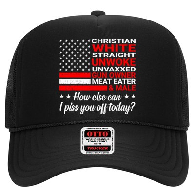 Christian White Straight Unwoke Unvaxxed Gun Owner Trucker Hat
