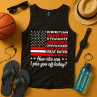 Christian White Straight Unwoke Unvaxxed Gun Owner Tank Top
