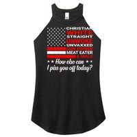 Christian White Straight Unwoke Unvaxxed Gun Owner Women’s Perfect Tri Rocker Tank