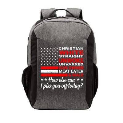 Christian White Straight Unwoke Unvaxxed Gun Owner Vector Backpack