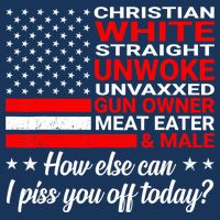 Christian White Straight Unwoke Unvaxxed Gun Owner Infant Baby Jersey Bodysuit