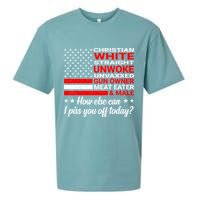 Christian White Straight Unwoke Unvaxxed Gun Owner Sueded Cloud Jersey T-Shirt