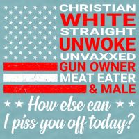 Christian White Straight Unwoke Unvaxxed Gun Owner Sueded Cloud Jersey T-Shirt