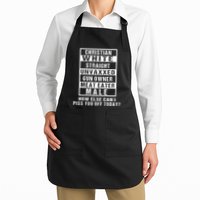 Christian White Straight Republican Unvaxxed Gun Owner Apron