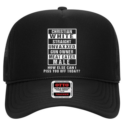 Christian White Straight Republican Unvaxxed Gun Owner Trucker Hat