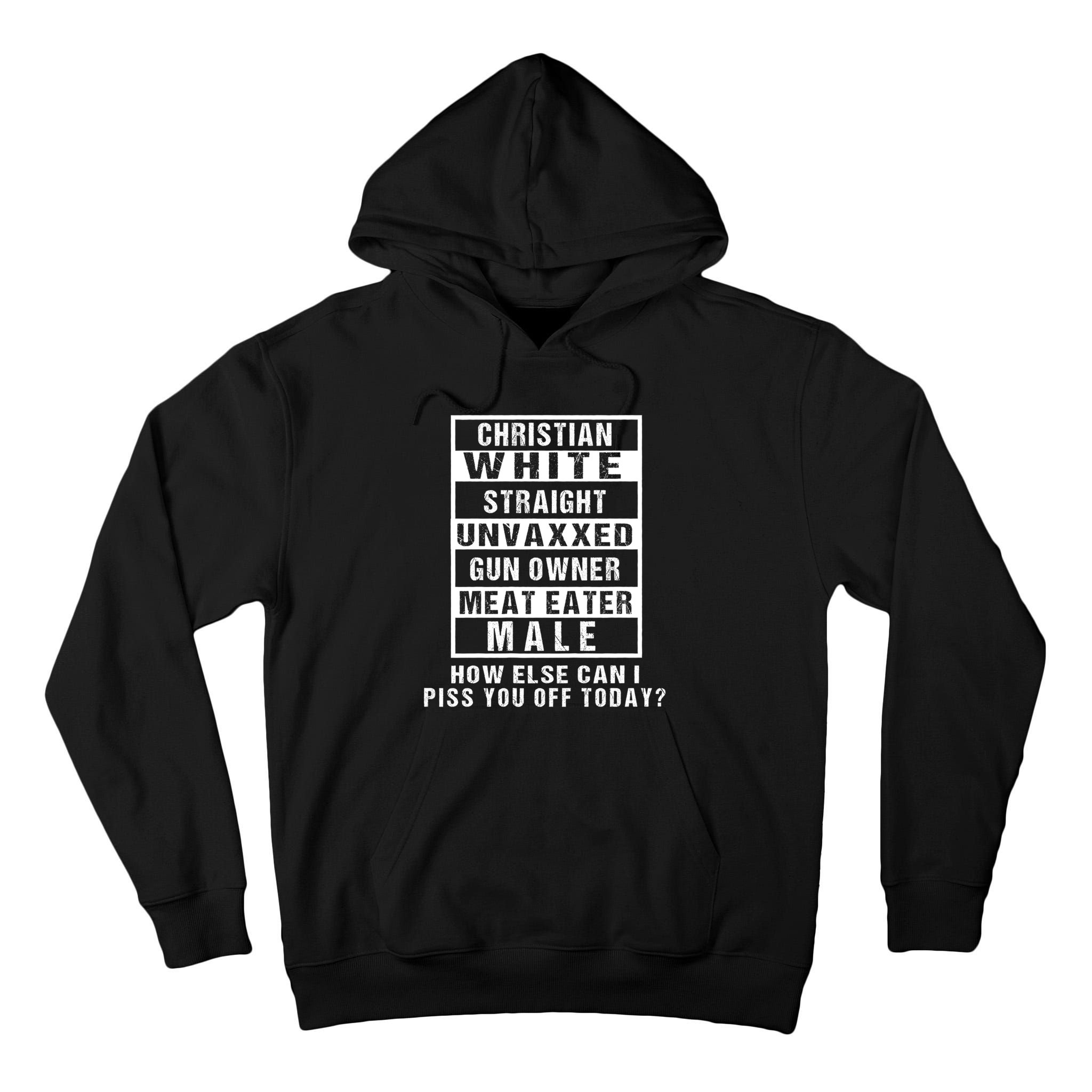 Christian White Straight Republican Unvaxxed Gun Owner Tall Hoodie