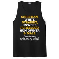 Christian White Straight Unwoke Pureblood Gun Owner & Male PosiCharge Competitor Tank