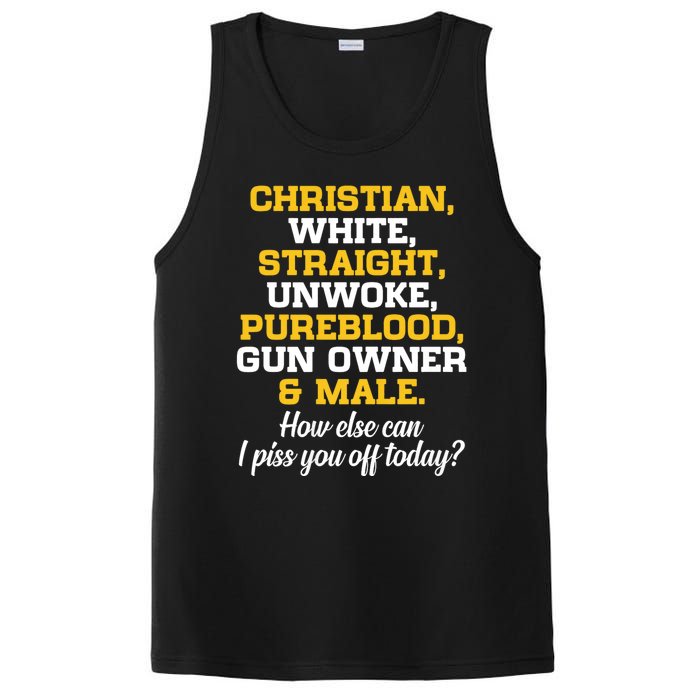 Christian White Straight Unwoke Pureblood Gun Owner & Male PosiCharge Competitor Tank