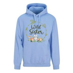 Cute Wild Sister Wreath Zoo Leopard Birthday Safari Jungle Animal Gift Unisex Surf Hoodie