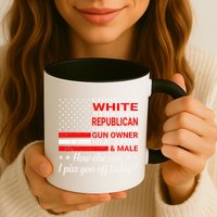 Christian White Straight Republican Unvaxxed Gun Owner Mug