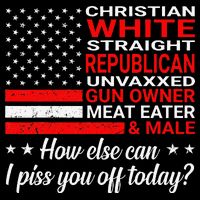 Christian White Straight Republican Unvaxxed Gun Owner Mug