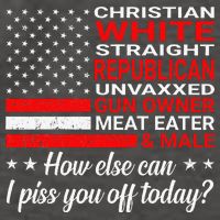 Christian White Straight Republican Unvaxxed Gun Owner Vector Backpack