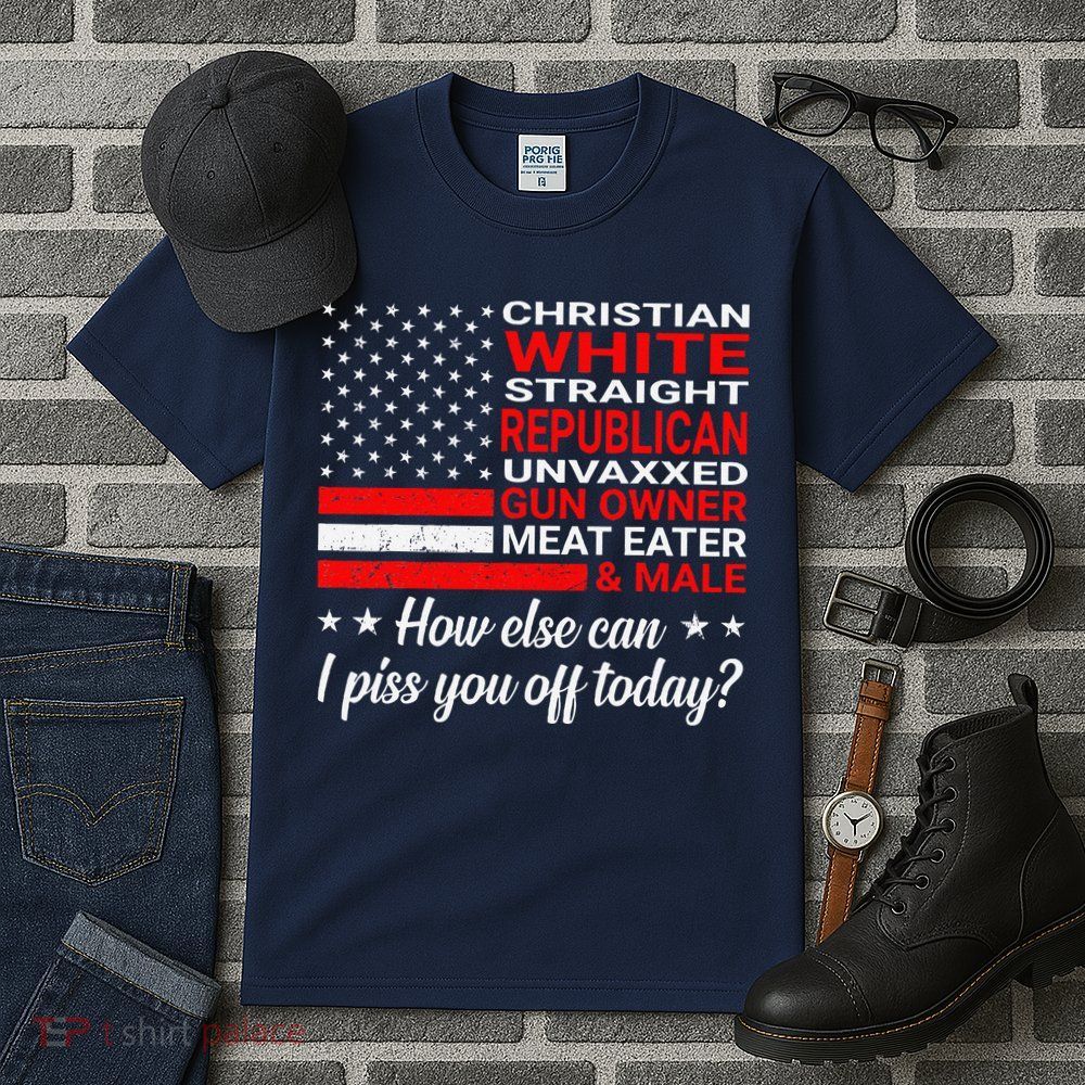 Christian White Straight Republican Unvaxxed Gun Owner Tall T-Shirt