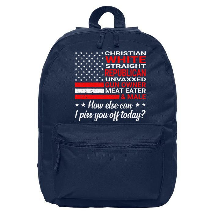 Christian White Straight Republican Unvaxxed Gun Owner 16 in Basic Backpack