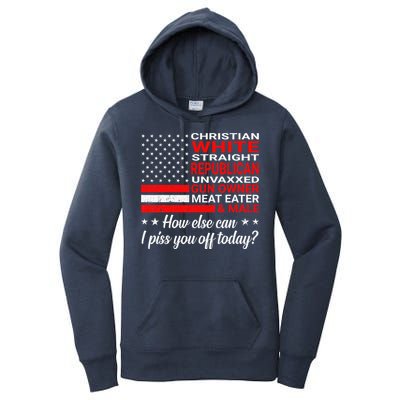 Christian White Straight Republican Unvaxxed Gun Owner Women's Pullover Hoodie