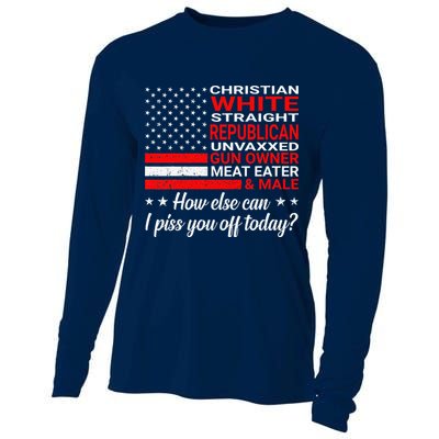Christian White Straight Republican Unvaxxed Gun Owner Cooling Performance Long Sleeve Crew