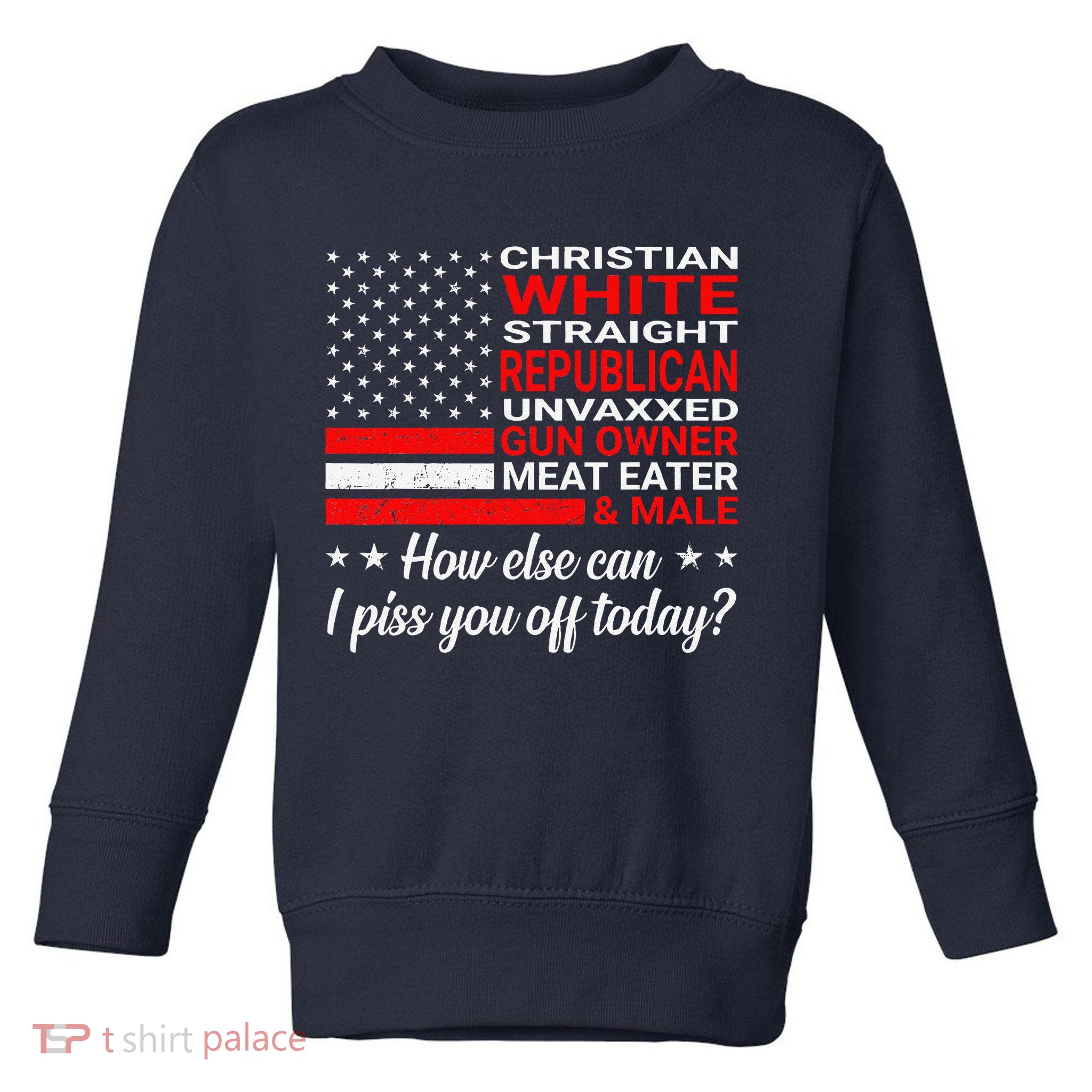 Christian White Straight Republican Unvaxxed Gun Owner Toddler Sweatshirt