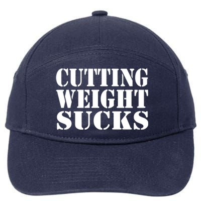 CUTTING WEIGHT SUCKS Wrestler Wrestling Workout Lose Weight 7-Panel Snapback Hat