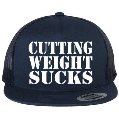 CUTTING WEIGHT SUCKS Wrestler Wrestling Workout Lose Weight Flat Bill Trucker Hat