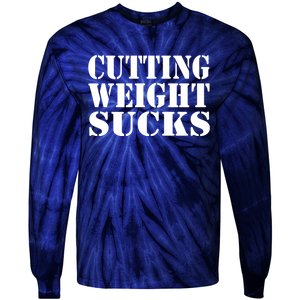 CUTTING WEIGHT SUCKS Wrestler Wrestling Workout Lose Weight Tie-Dye Long Sleeve Shirt