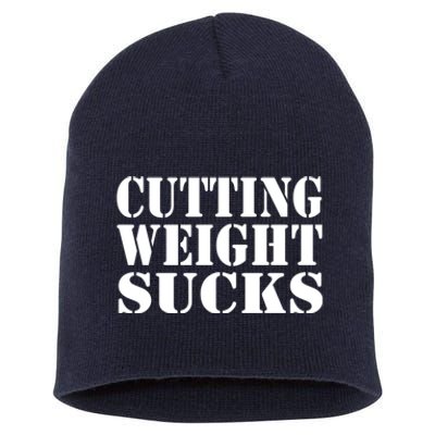 CUTTING WEIGHT SUCKS Wrestler Wrestling Workout Lose Weight Short Acrylic Beanie