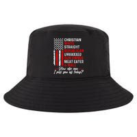 Christian White Straight Republican Unvaxxed Gun Owner Meat Cool Comfort Performance Bucket Hat