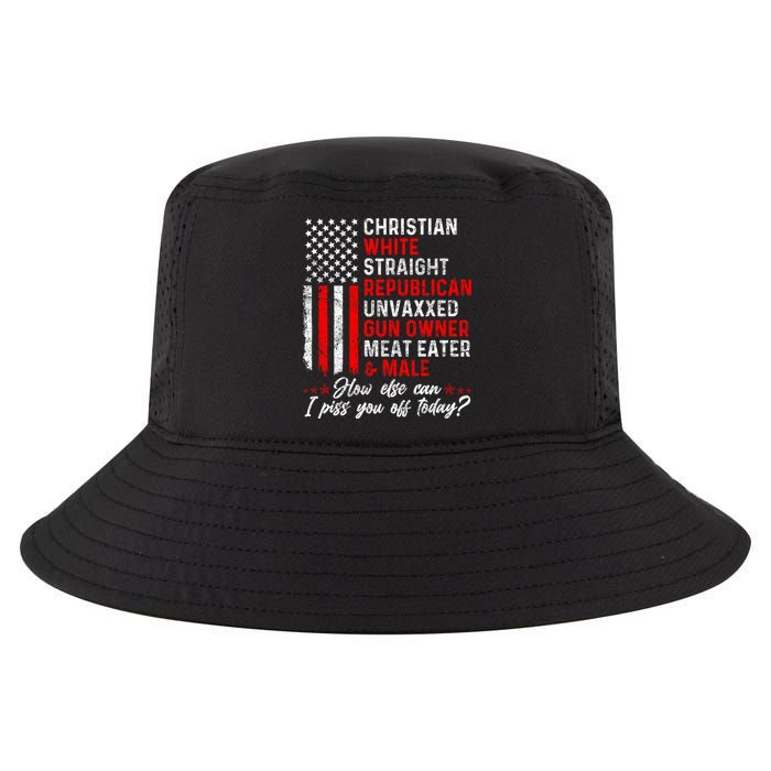 Christian White Straight Republican Unvaxxed Gun Owner Meat Cool Comfort Performance Bucket Hat