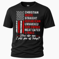 Christian White Straight Republican Unvaxxed Gun Owner Meat Cooling Performance Crew T-Shirt