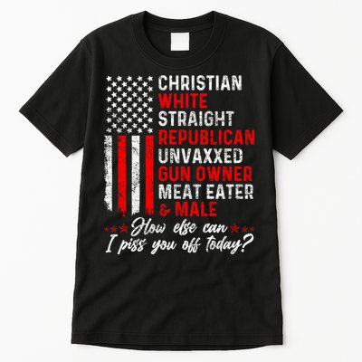 Christian White Straight Republican Unvaxxed Gun Owner Meat Tall T-Shirt