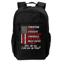 Christian White Straight Republican Unvaxxed Gun Owner Meat Backpack