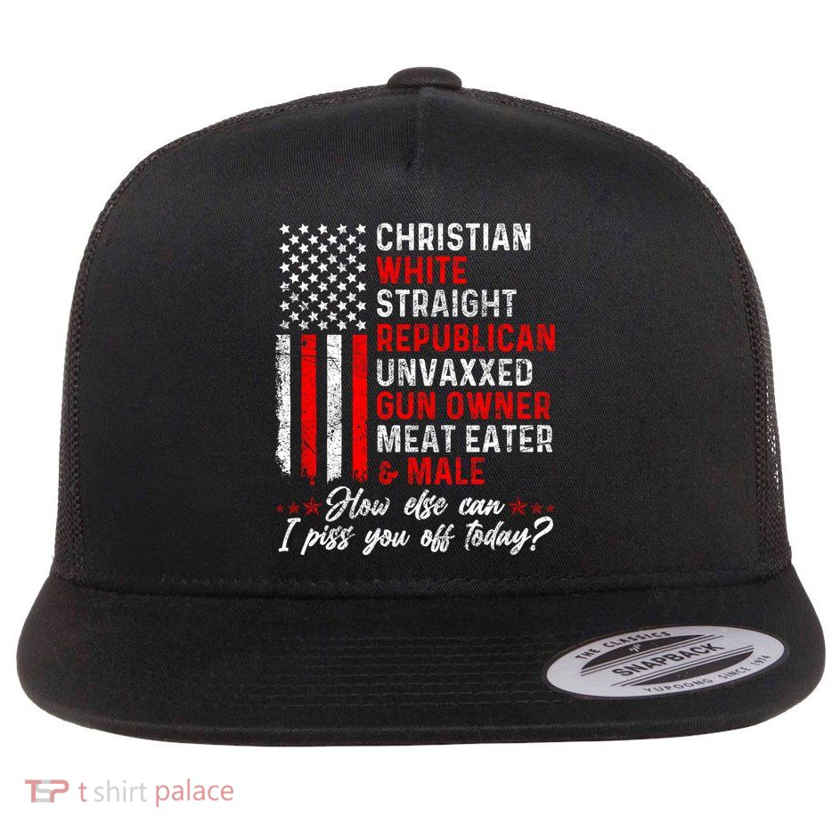 Christian White Straight Republican Unvaxxed Gun Owner Meat Flatbill Hat
