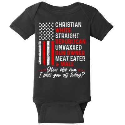 Christian White Straight Republican Unvaxxed Gun Owner Meat Baby Bodysuit