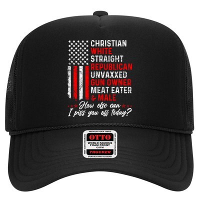 Christian White Straight Republican Unvaxxed Gun Owner Meat Trucker Hat