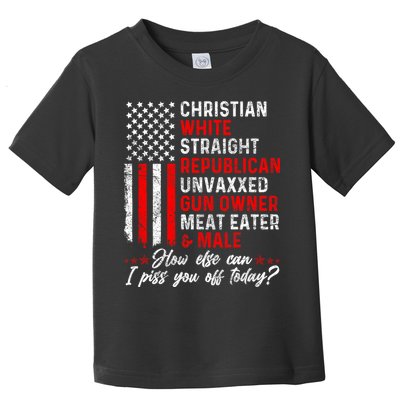 Christian White Straight Republican Unvaxxed Gun Owner Meat Toddler T-Shirt