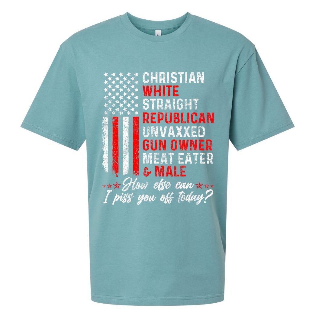Christian White Straight Republican Unvaxxed Gun Owner Meat Sueded Cloud Jersey T-Shirt