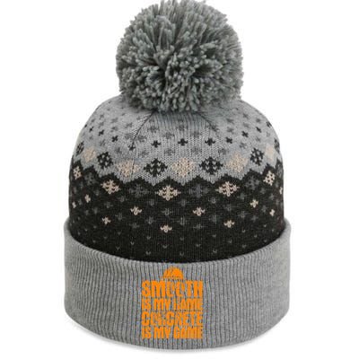 Concrete Worker Smooth Is My Name Vintage Concrete Finisher Gift The Baniff Cuffed Pom Beanie