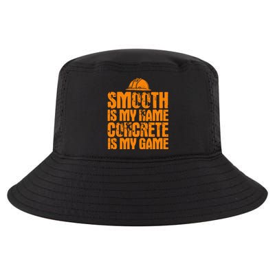 Concrete Worker Smooth Is My Name Vintage Concrete Finisher Gift Cool Comfort Performance Bucket Hat